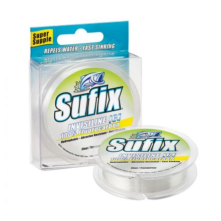 Леска зимняя SUFIX Invisiline Ice Fluorocarbon прозрачная 50м 0.30мм 6,6кг