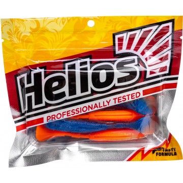 Виброхвост Chubby 3,55&quot;/9 см Star Blue &amp; Orange 5шт. (HS-4-044) Helios