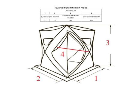 Палатка HIGASHI Comfort Pro DC