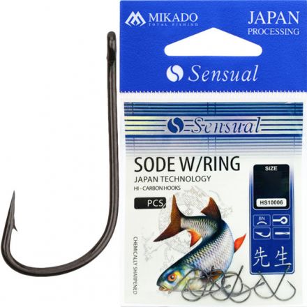 Крючки Mikado SENSUAL - SODE W/RING № 10 BN (с ушком) ( 10 шт.)