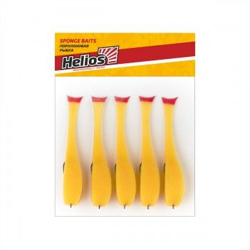 Рыбка поролоновая оснащенная на офсет.кр. 10,5 см ж 06 Helios