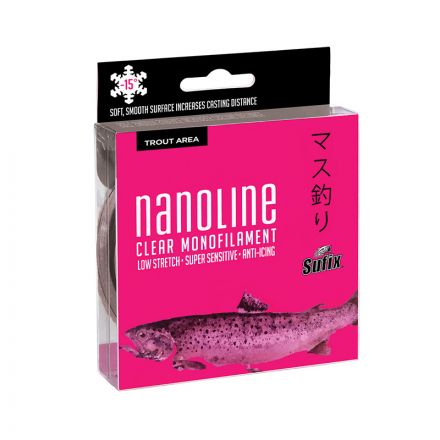 Леска SUFIX Nanoline Trout прозрачная 150 м 0,18 мм 3,1 кг