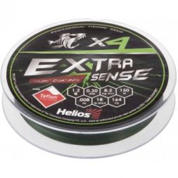 Шнур Helios Extrasense X4 PE Green 150m  1.2/18LB 0.20mm (HS-ES-X4-1.2/18LB)