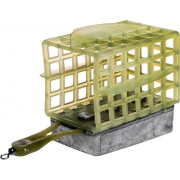 Кормушка Premier Fishing пластик квадрат  120гр (дно+стабилизаторы) КВ-40ПП