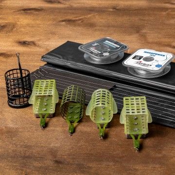 Кормушка Premier Fishing пластик квадрат  120гр (дно+стабилизаторы) КВ-40ПП