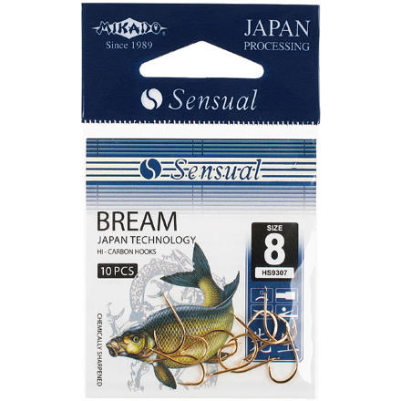 Крючки Mikado SENSUAL - BREAM № 10 G (с лопаткой) ( 10 шт.)