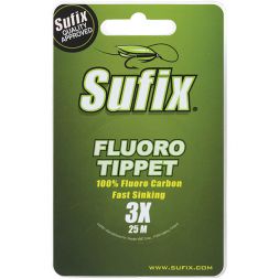 Леска SUFIX Fluoro Tippet прозрачная 25м 0.108мм 0,9кг