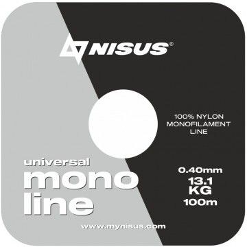 Леска MONOLINE Universal 0,40mm/100m Nylon Transparent (N-MU-040-100) Nisus