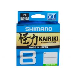Леска плетёная Shimano Kairiki 8 PE 150м зеленая 0.28mm/29kg