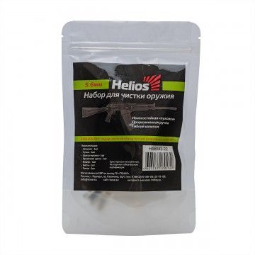 Набор для чистки Helios кал. 5,6мм гибкий шомпол 7 предм., п/э упаковка HS6042-22