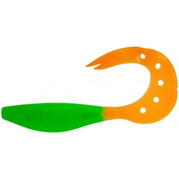 Твистер Kasandra 4&quot;29/10,9см Lime &amp; Orange 5шт. (HS-34-020) Helios