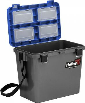 Ящик рыболовный зимний односекционный серый/синий (HS-IB-19-GB-1) Helios