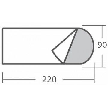 Спальный мешок БАТЫР XXL СОШ-3 (220*90) синий (синтепон) Helios