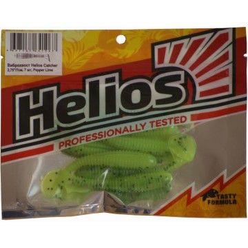 Виброхвост Helios Catcher 2,75&quot;/7 см Pepper Lime 7шт. (HS-1-009)