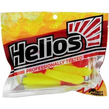 Твистер Long Hybrid 3,55&quot;/9,0 см Acid lemon &amp; Red 7шт. (HS-15-029) Helios