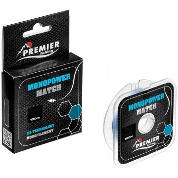 Леска MONOPOWER MATCH 0,40mm/100m Blue Nylon (PR-MM-B-040-100) Premier Fishing