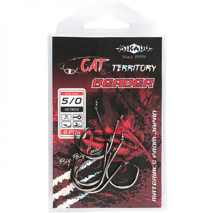 Крючки Mikado CAT TERRITORY -  BEADER № 7/0 BN (5 шт.)