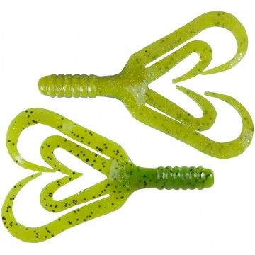 Твистер Helios Credo Four tail 2,35&quot;/6,0 см Green Lime 10шт. (HS-20-010)