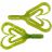 Твистер Helios Credo Four tail 2,35&quot;/6,0 см Green Lime 10шт. (HS-20-010)