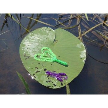 Твистер Helios Credo Four tail 2,35&quot;/6,0 см Green Lime 10шт. (HS-20-010)