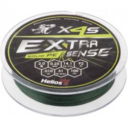 Шнур Helios Extrasense X4S PE Green 92m   2/31LB 0.25mm (HS-ES-X4S-2/31LB)