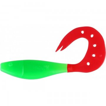 Твистер Helios Kasandra 4&quot;29/10,9см Lime &amp; Red 5шт. (HS-34-021)