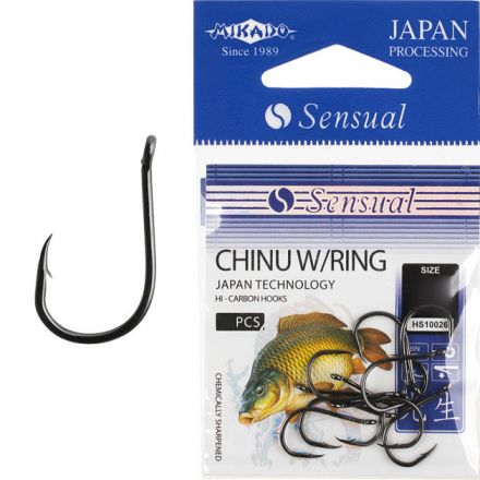 Крючки Mikado SENSUAL - CHINU W/RING № 4 BN (с ушком)( 10 шт.)