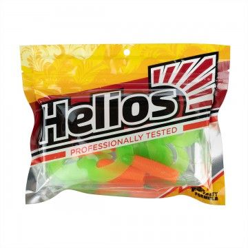 Твистер Helios Credo Double Tail 2,95&quot;/7,5 см Orange &amp; Green 7шт. (HS-12-025)