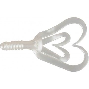 Твистер Helios Credo Four tail 2,35&quot;/6,0 см Pearl 10шт. (HS-20-013)