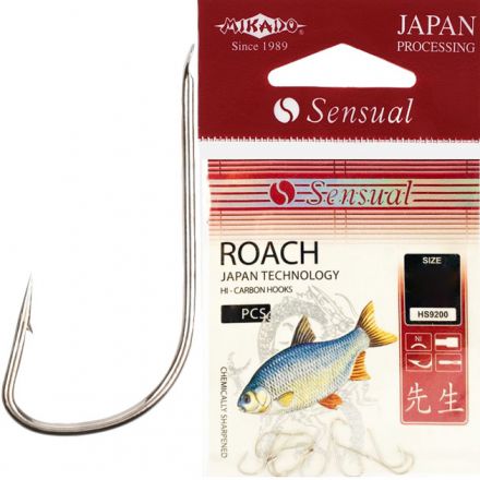 Крючки Mikado SENSUAL - ROACH № 10 NI (с лопаткой) ( 10 шт.), HS9200-10N