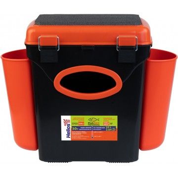 Ящик зимний &quot;FishBox&quot; односекционный (10л) оранжевый Helios