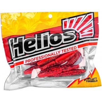 Виброхвост Guru 5,0&quot;/12,7 см Red Sparkles WT 5шт. (HS-31-034) Helios