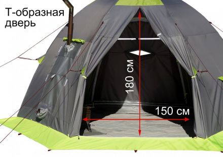 Палатка &quot;ЛОТОС 5 Баня (Д-обр вход + пол ПУ4000)&quot;
