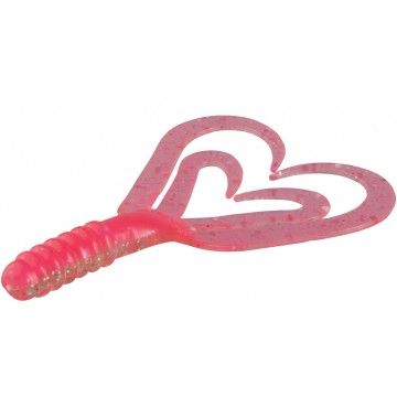 Твистер Helios Credo Four tail 2,35&quot;/6,0 см Silver Sparkles &amp; Pink10шт. (HS-20-035)