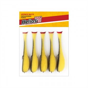 Рыбка поролоновая оснащенная на офсет.кр. 9 см ж/ч 07 Helios