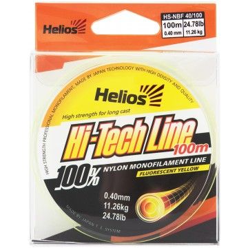 Леска Helios Hi-tech Line Nylon Fluorescent Yellow 0,40mm/100 (HS-NBF 40/100)