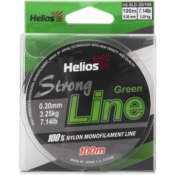Леска Helios Strong Line Nylon Dark Green 0,20mm/100 (HS-SLG-20/100)