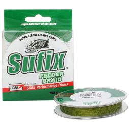 Леска плетеная SUFIX Feeder braid зеленая 100м 0.18мм 9,1кг