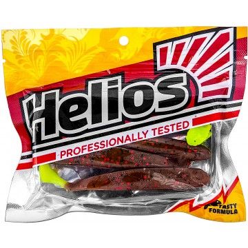 Виброхвост Jumbo 4,95&quot;/12.5 см Rusty Gold &amp; Lime 5шт. (HS-7-017) Helios