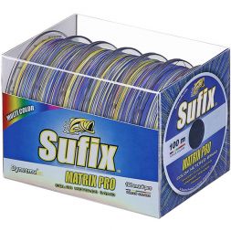 Леска плетеная SUFIX Matrix Pro x6 разноцвет. 100м 0.30мм 27кг