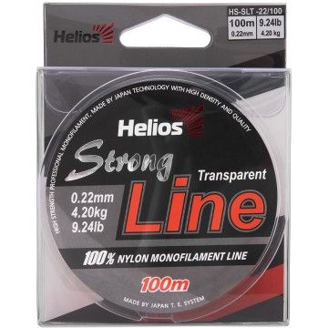 Леска Helios Strong Line Nylon Transparent 0,22mm/100 (HS-SLT-22/100)