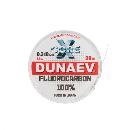 Леска Dunaev Fluorocarbon 0.310мм  (7,5 кг)  30м