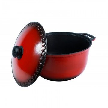 Кастрюля с крышкой Азиатка 8л Силумин (ЛКА08)