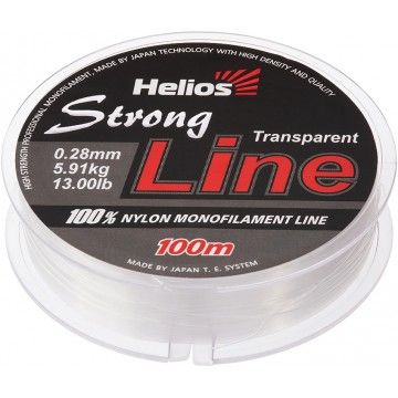 Леска Helios Strong Line Nylon Transparent 0,28mm/100 (HS-SLT-28/100)