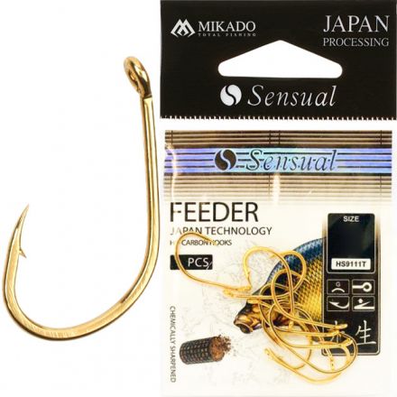 Крючки Mikado SENSUAL - FEEDER № 4 G (с ушком) ( 10 шт.)