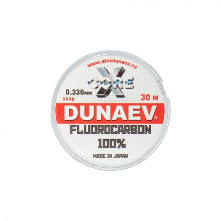 Леска Dunaev Fluorocarbon 0.330мм  (8,5 кг)  30м