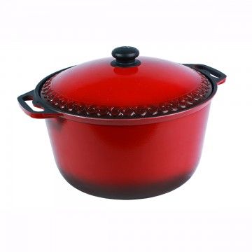 Кастрюля с крышкой Азиатка 10л Силумин (ЛКА10)