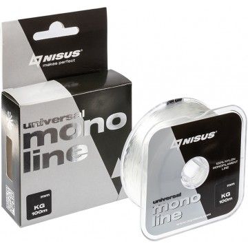 Леска MONOLINE Universal 0,60mm/100m Nylon Transparent Nisus (N-MU-060-100)